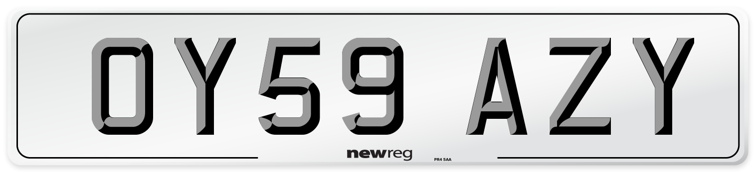 OY59 AZY Number Plate from New Reg
